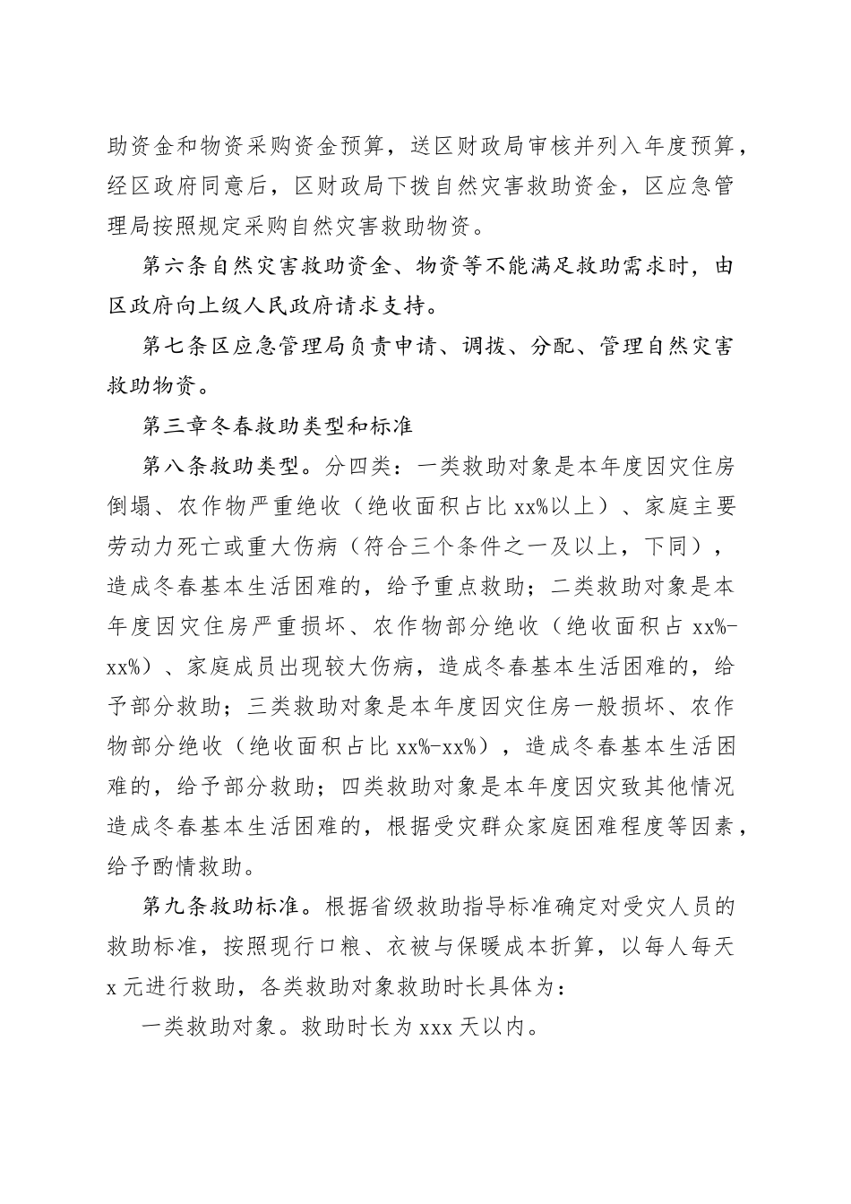 自然灾害救助资金物资管理制度4篇_第2页