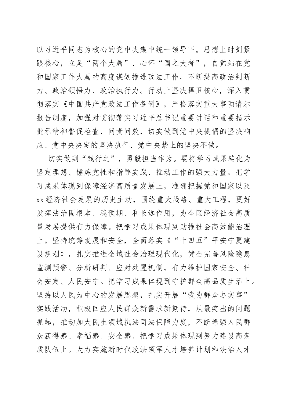 【常委政法委书记中心组研讨发言】在奋力推动政法工作现代化上取得新成效_第2页