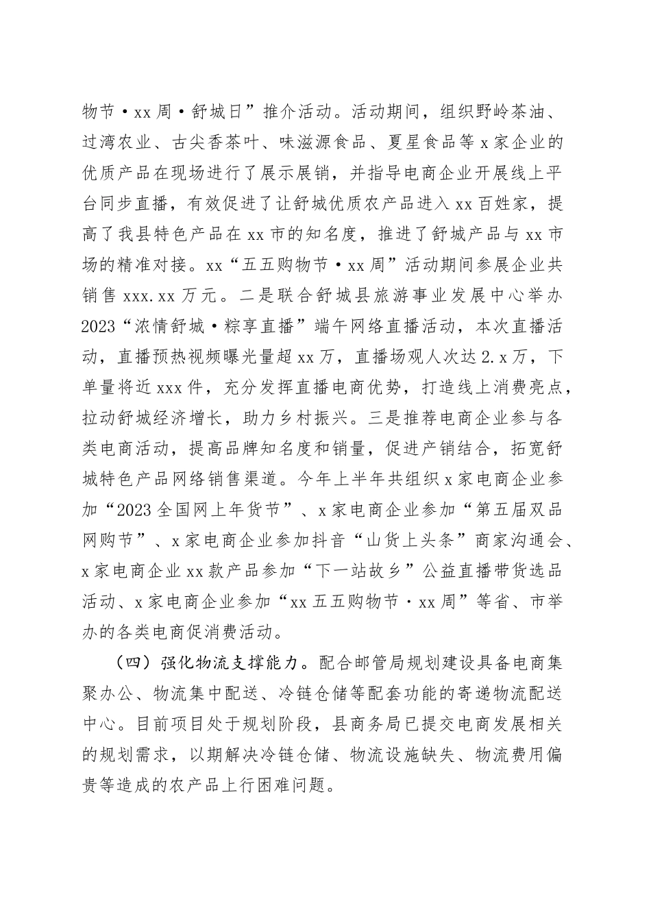 2023年上半年农村电商工作总结及下半年重点工作（20230624）_第2页