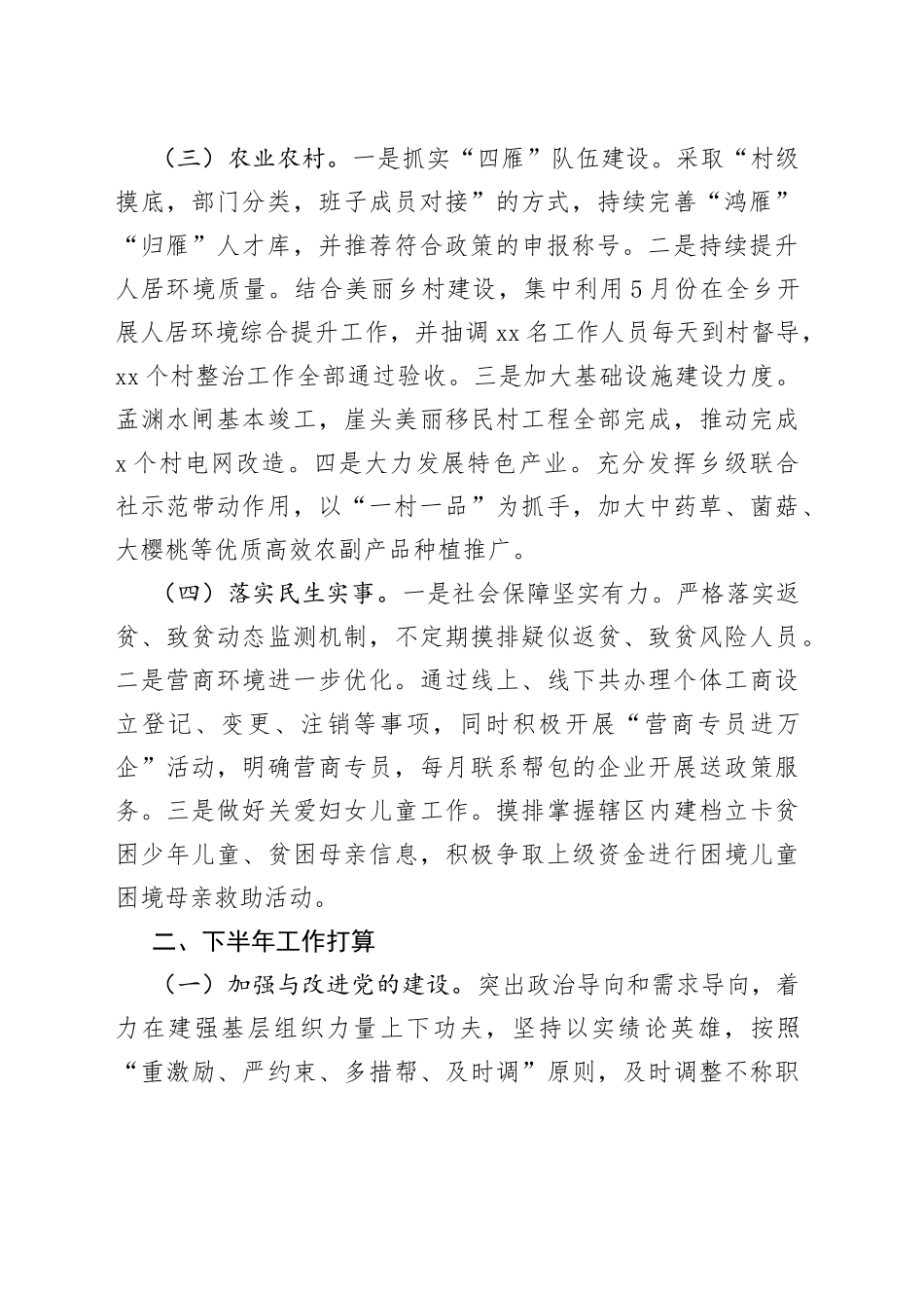 2023年上半年工作开展情况和下半年工作打算（20230710）_第2页