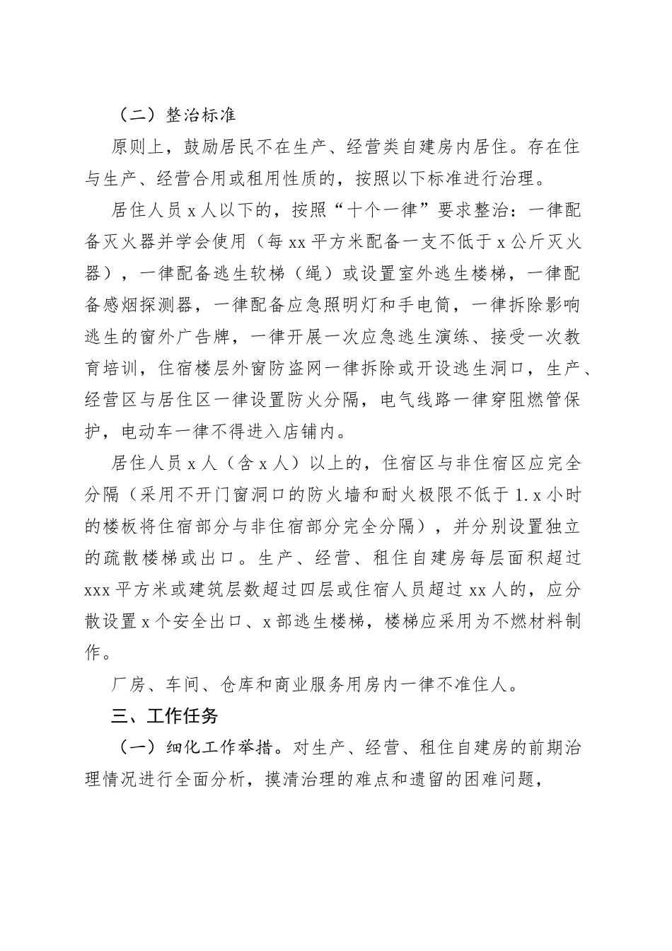 乡生产经营自建房消防安全综合治理“回头看”实施方案(1)_第2页