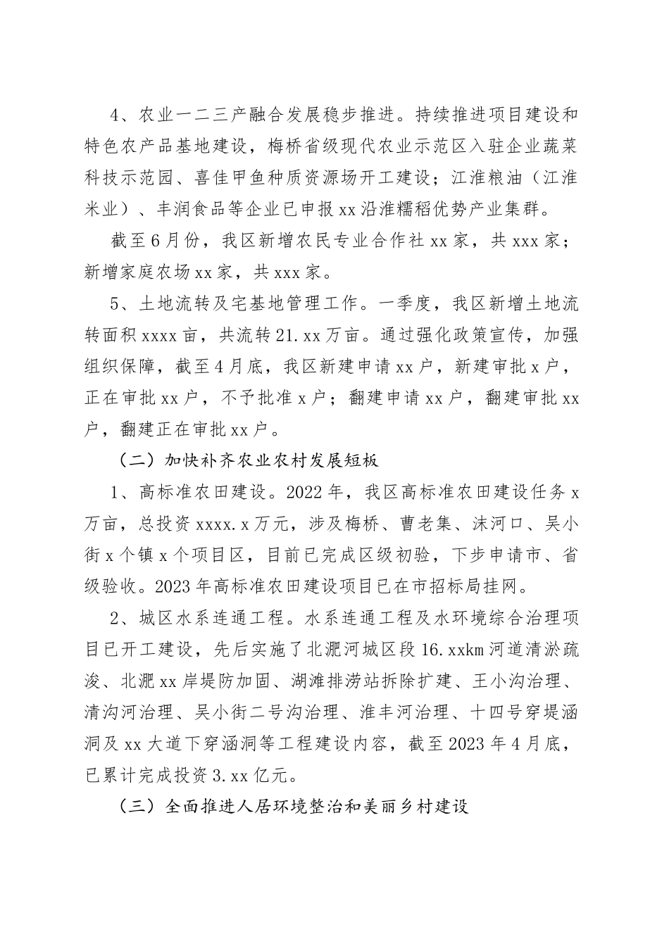 区农业农村水利局2023年上半年工作总结（20230620）_第2页