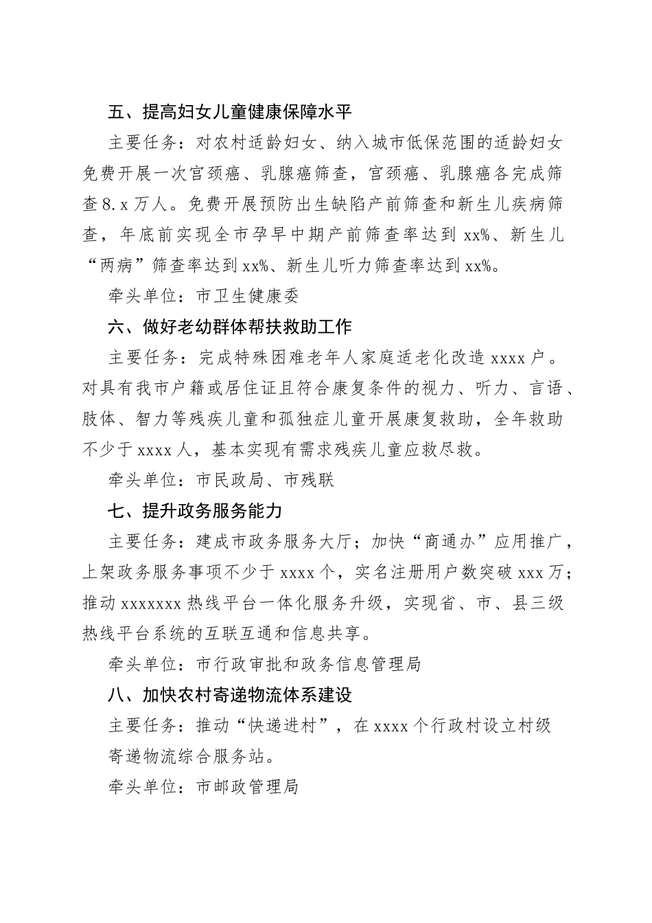 2023年商丘市重点民生实事工作方案_第2页