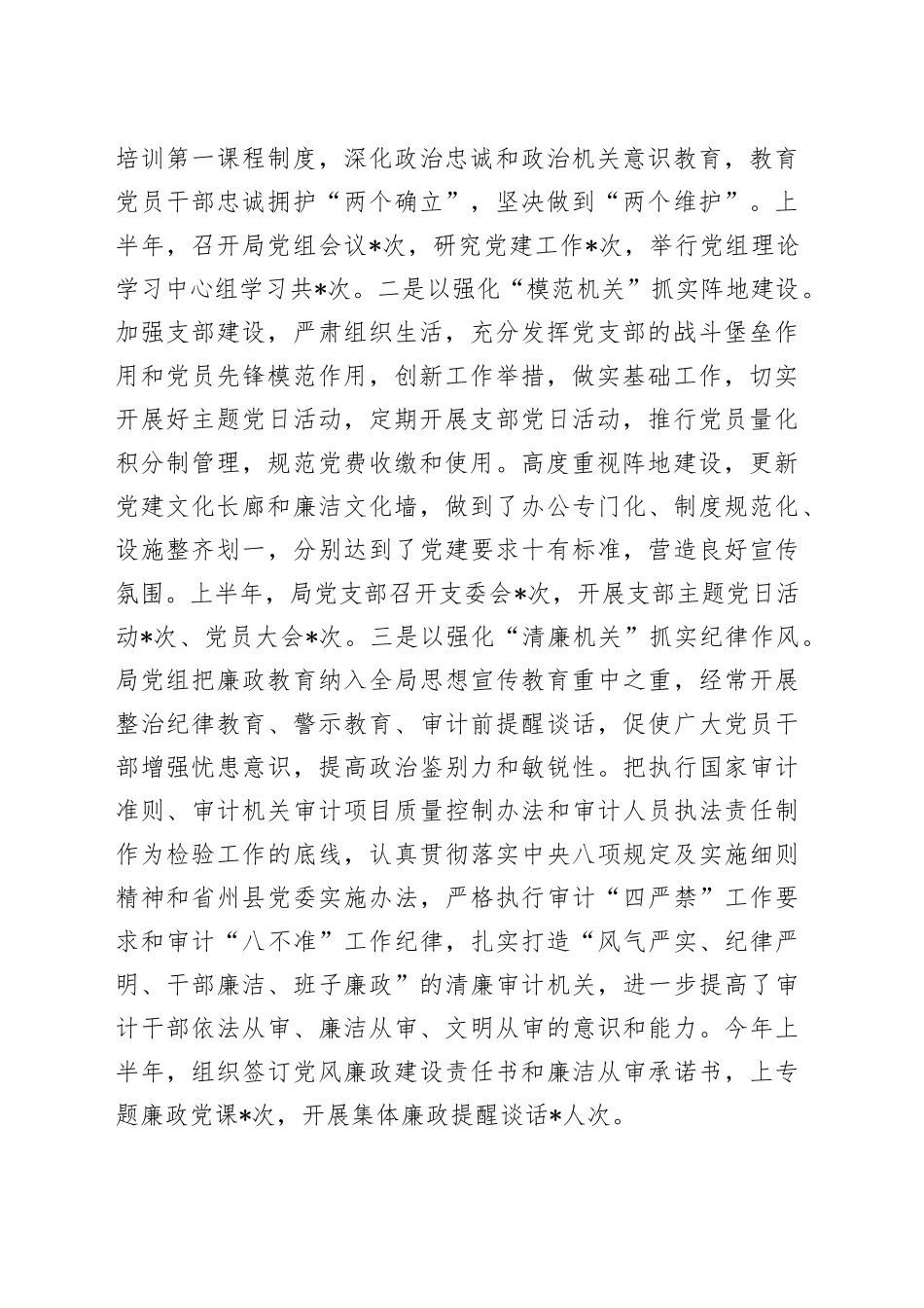 2023年审计局上半年工作总结及下半年工作计划_第2页