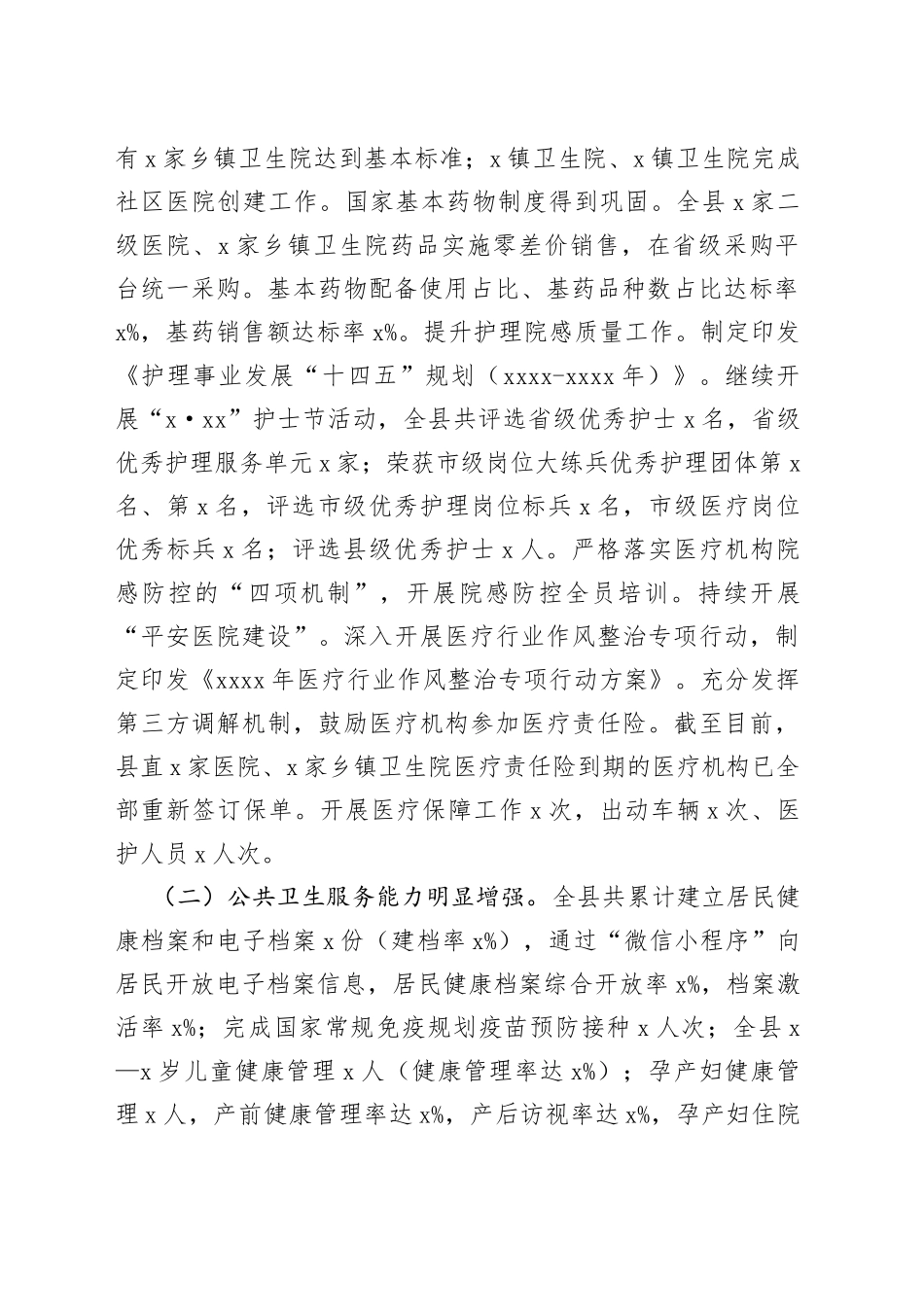 卫健委2023年以来工作总结材料（3篇）_第2页