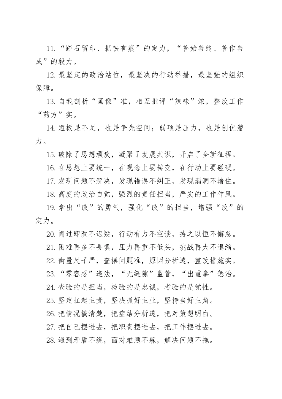 写作技巧常用排比（整改整治、集中教育）_第2页