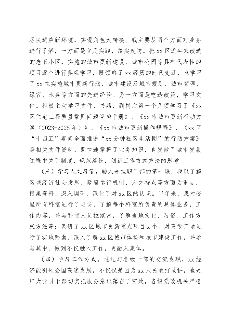 2023年挂职干部的工作汇报_第2页