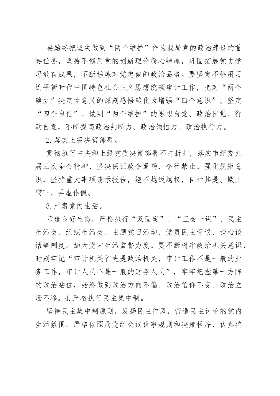 市审计局2023年落实全面从严治党主体责任工作计划_第2页