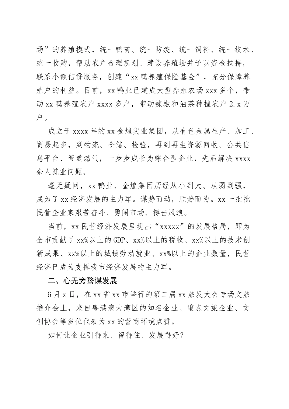 市民营经济发展情况综述_第2页