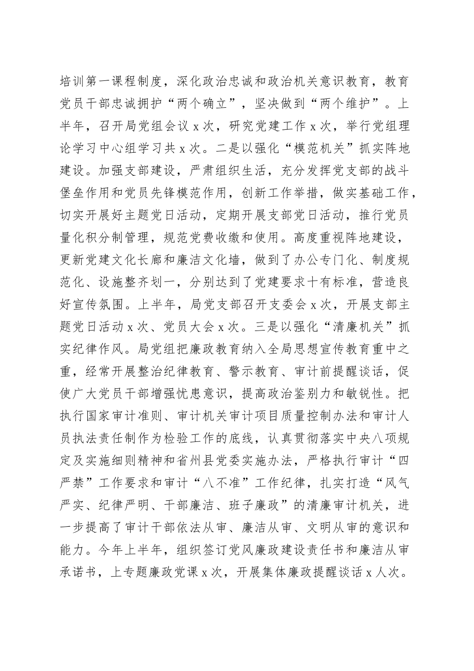 某审计局2023年上半年工作总结及下半年工作计划_第2页