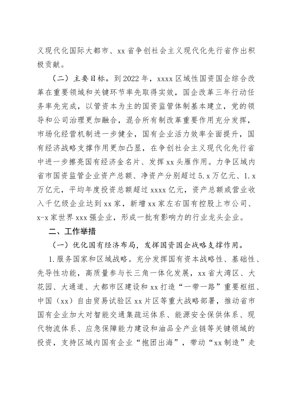 某省区域性国资国企综合改革试验实施方案_第2页
