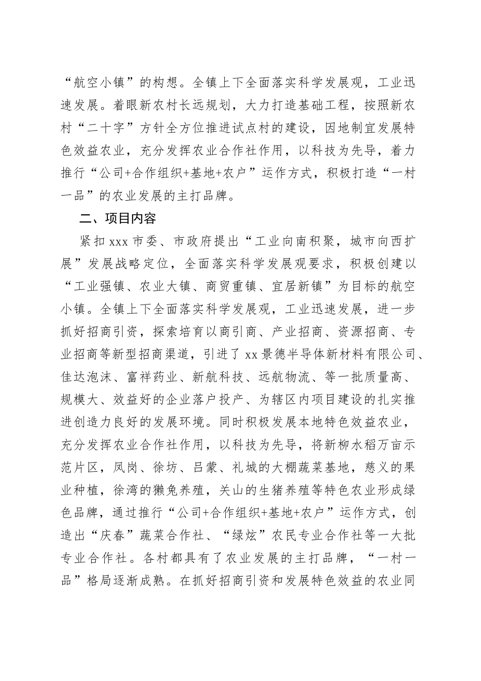 鲇鱼山镇航空文化产业项目管理方案_第2页