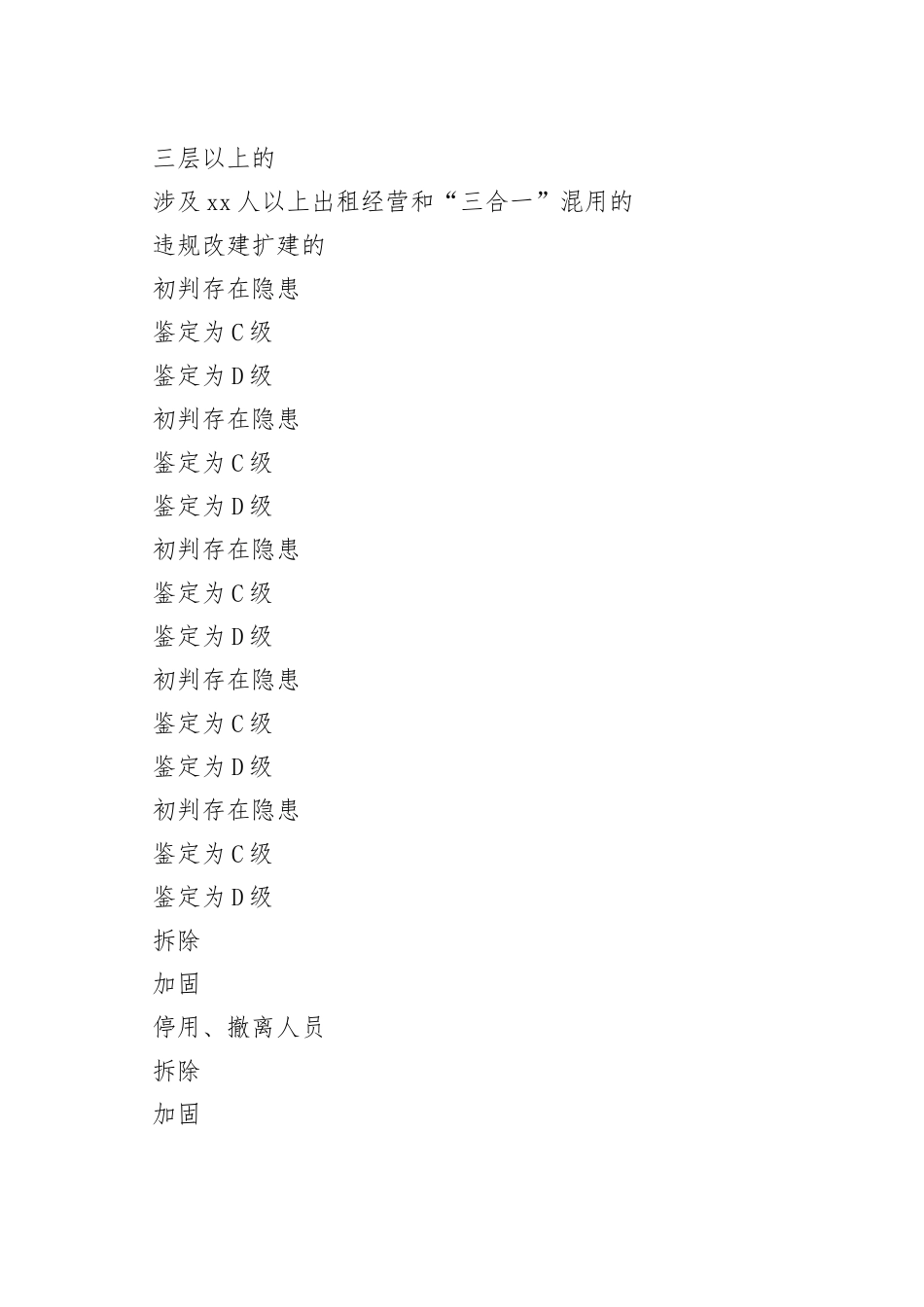 村自建房安全专项整治工作进度汇总表_第2页