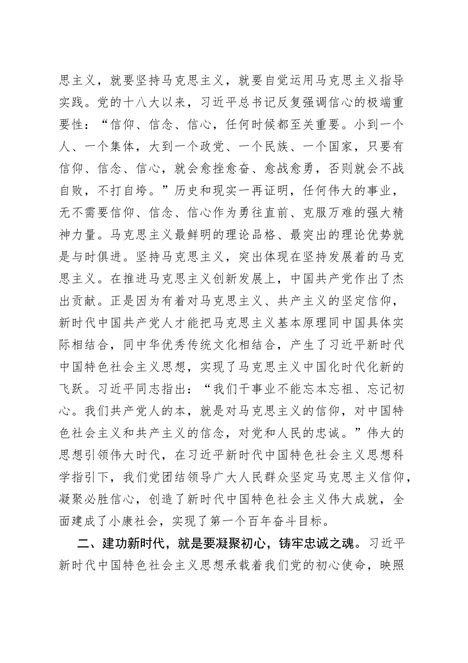 党课：凝心铸魂建功新时代_第2页