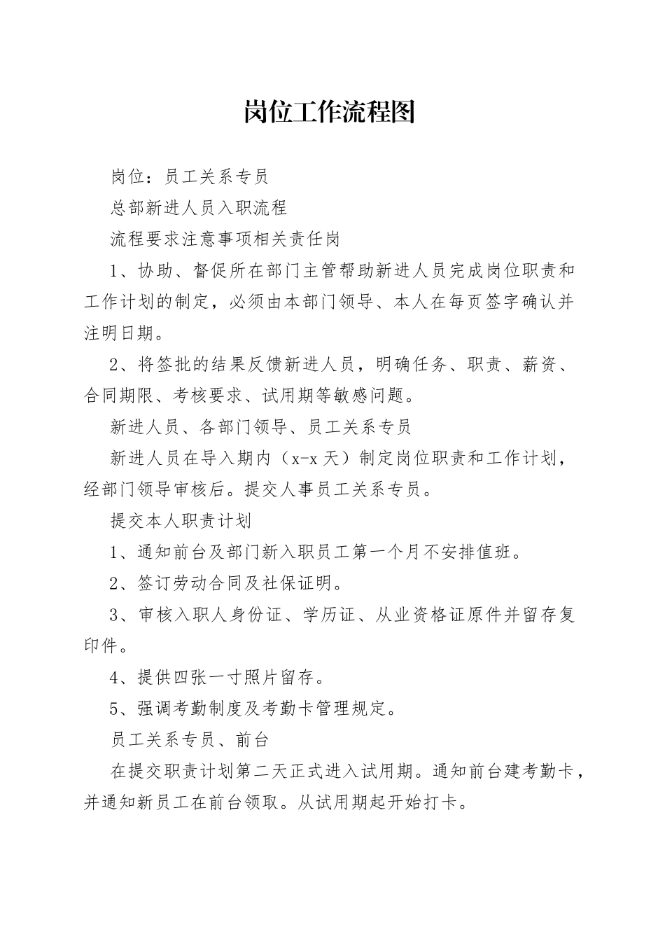 岗位工作流程图_第1页