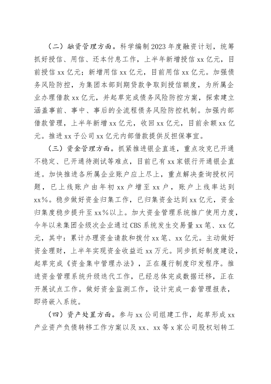 公司财务资产部2023年上半年总结及下半年计划_第2页
