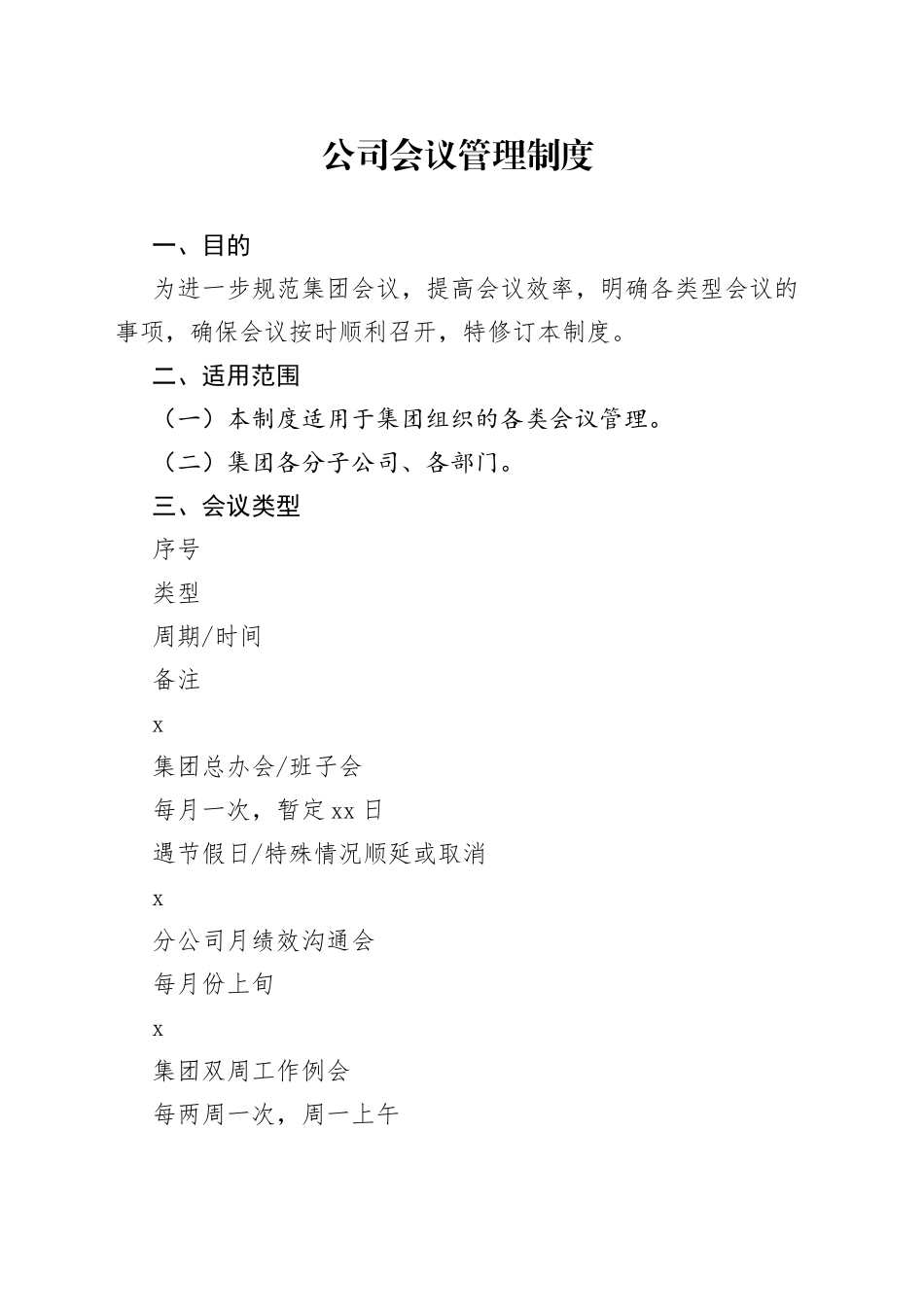 公司会议管理制度(1)_第1页