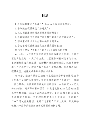 项目建设主题领导访谈材料合集