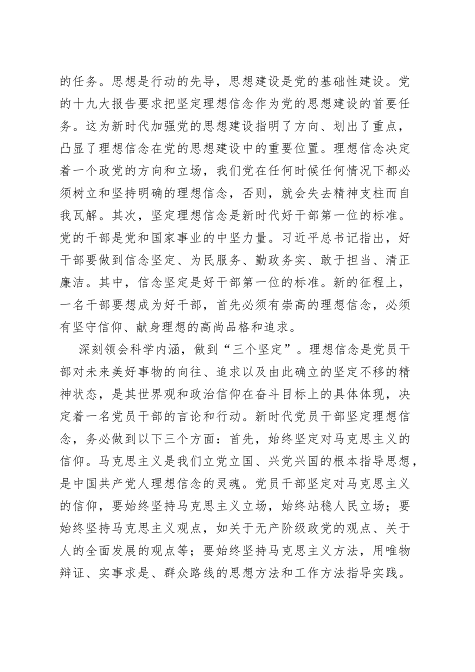 研讨发言：筑牢理想信念 自觉做新思想的坚定信仰者和忠实实践者_第2页