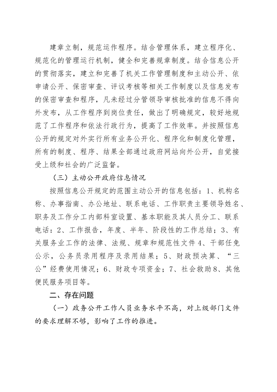 镇2023年上半年政务公开工作自查情况报告（20230705）_第2页