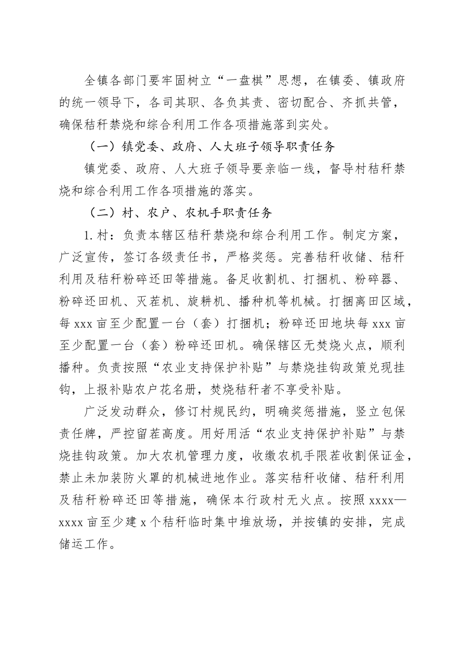 镇2023年夏季秸秆禁烧和综合利用工作实施方案_第2页