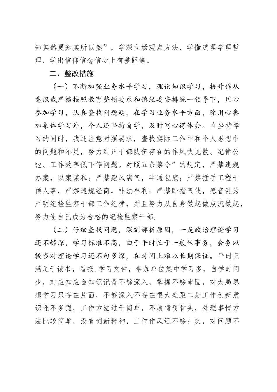 自查自纠整改报告_第2页