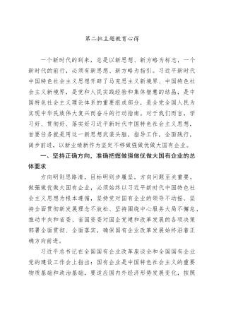 第二批主题教育心得
