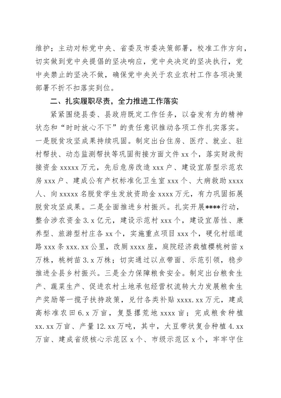 副县长年度个人述职报告_第2页