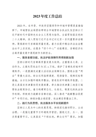 2023年度工作总结（20240105）