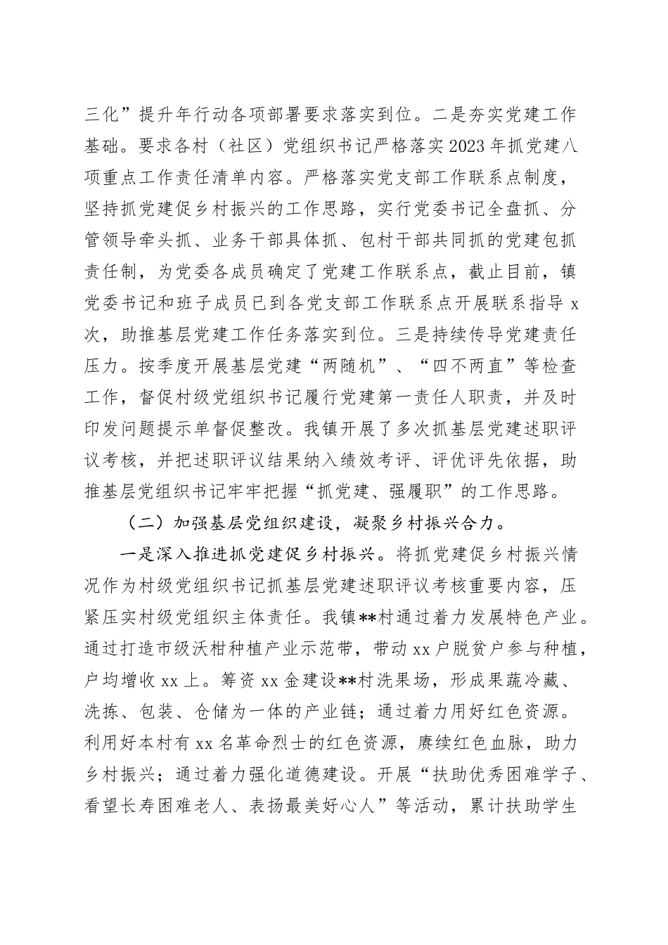 2023年度抓基层党建工作述职报告合集（5篇）_第2页