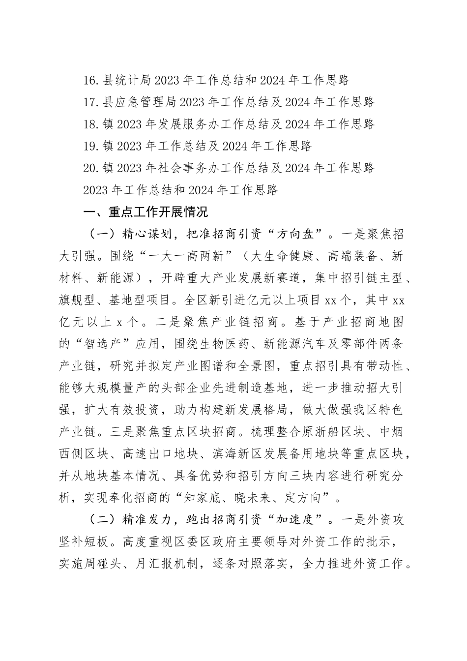 2023年工作总结和2024年工作思路合集（20篇）_第2页