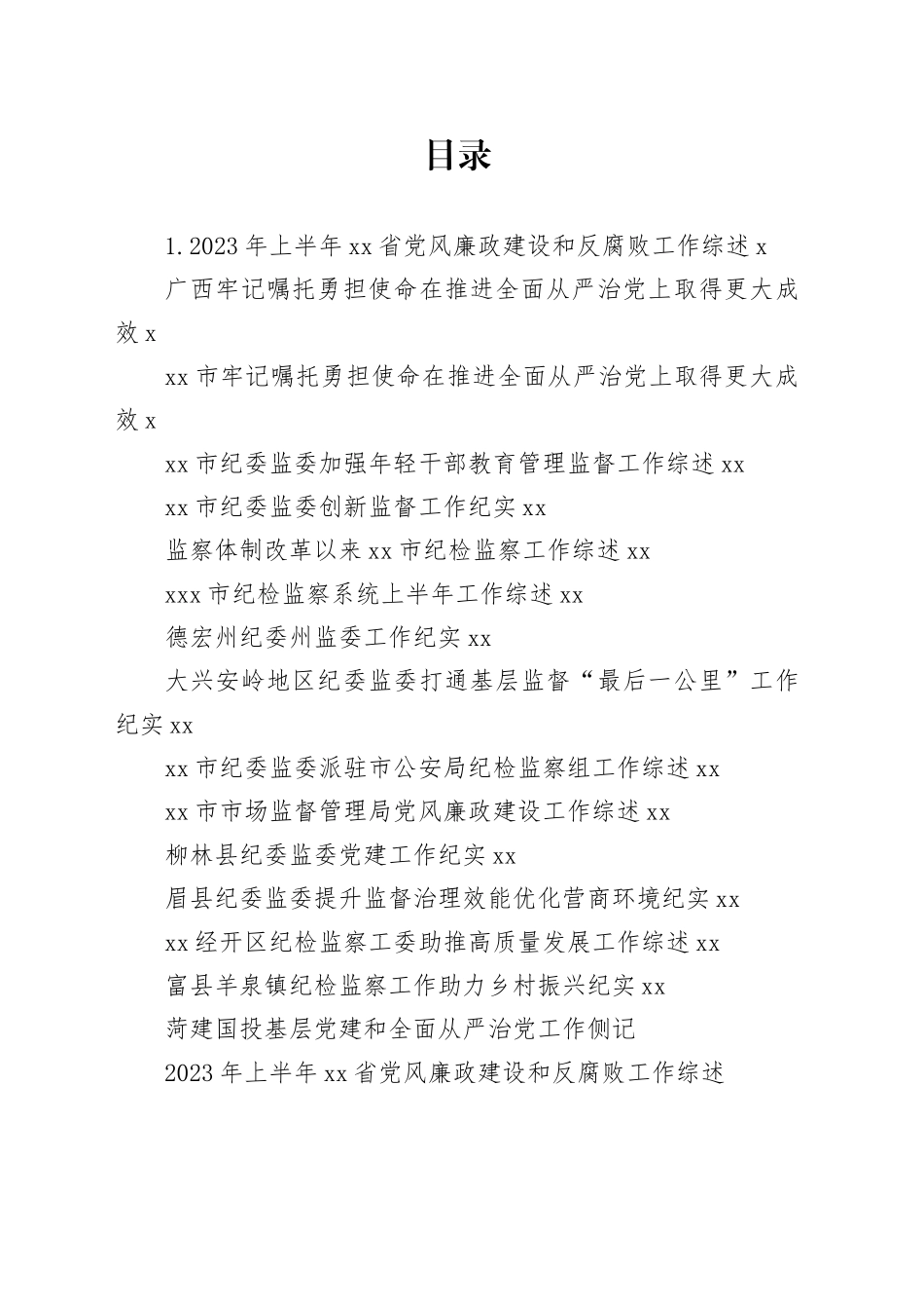 2023年纪委工作总结、纪检组工作总结、全面从严治党工作总结合集（16篇）_第1页