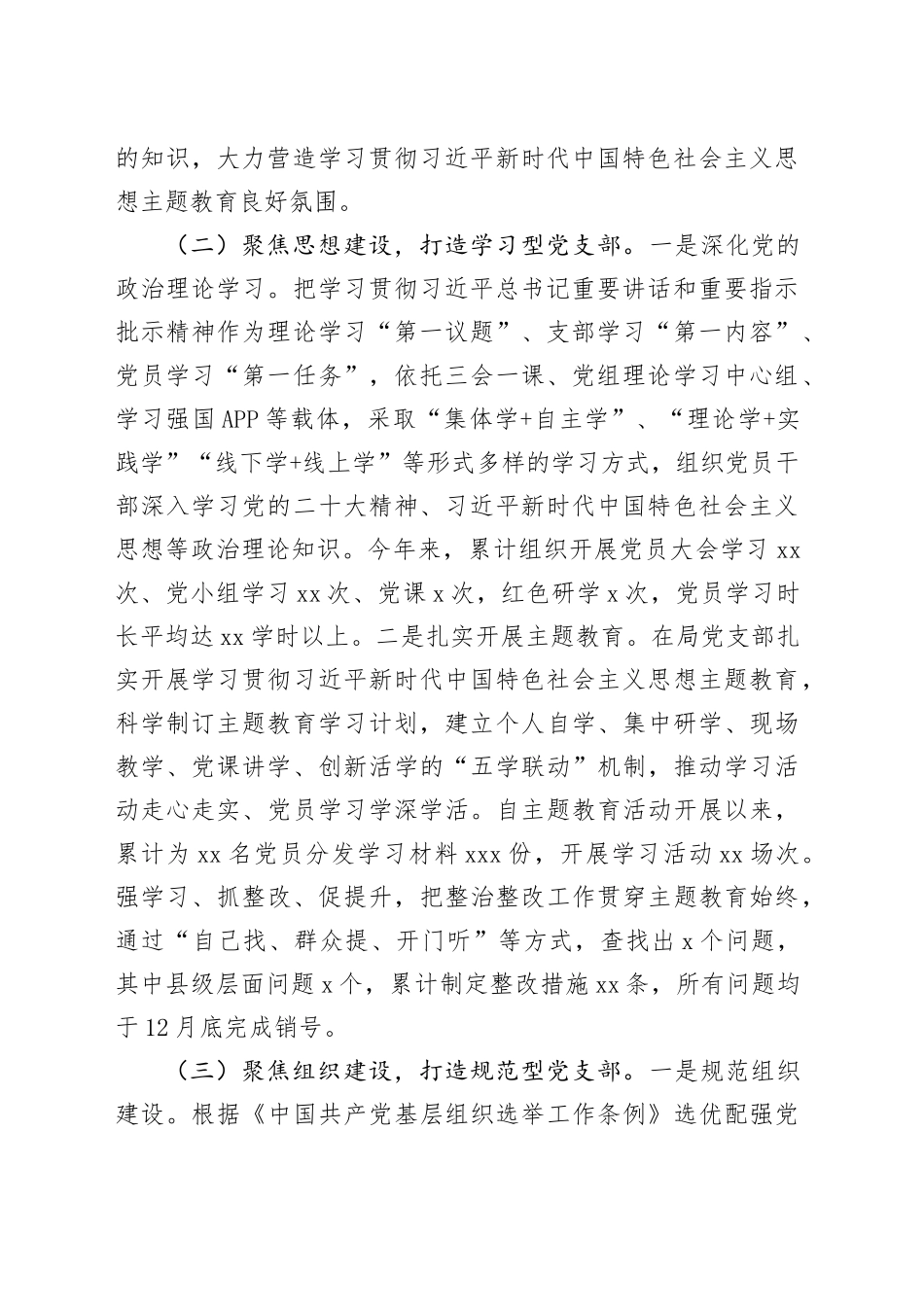 2023年县局机关党支部党建工作总结_第2页