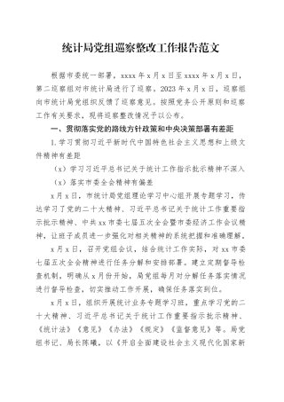 x组巡x反馈问题整改工作报告d党察总结汇报