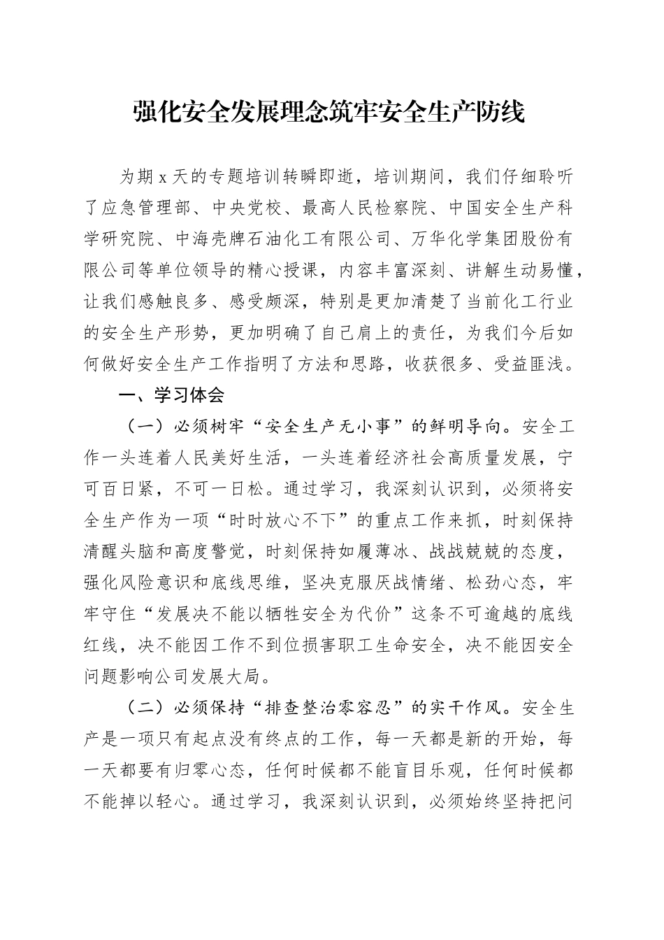 安全生产研讨发言_第1页