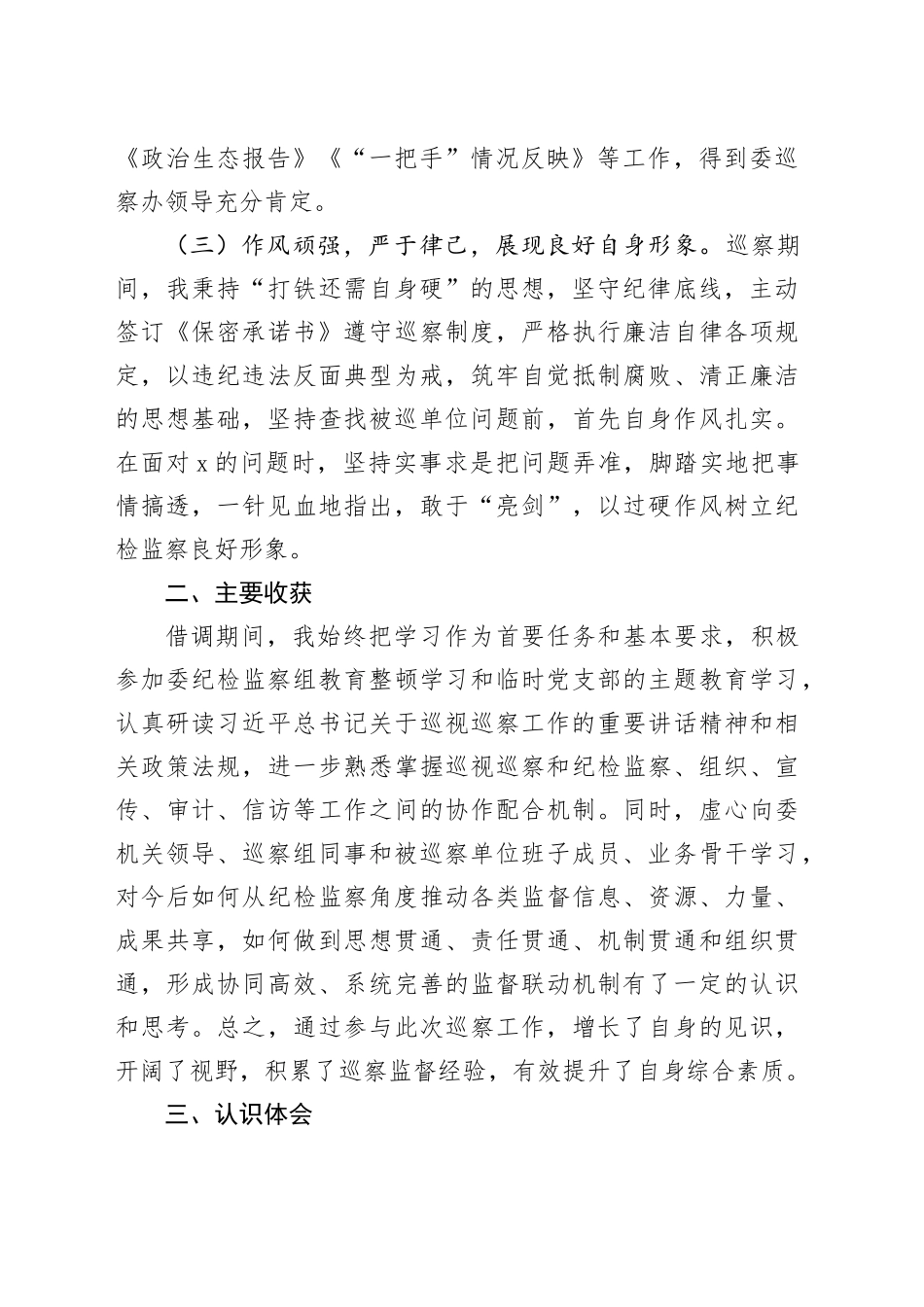 借调参加巡察工作总结_第2页