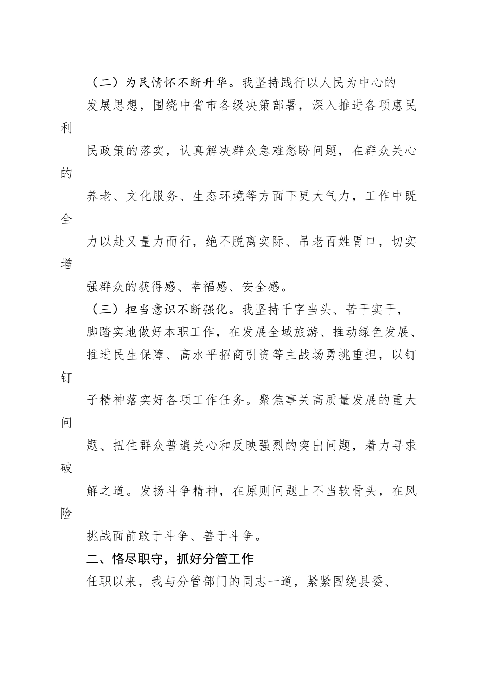 某某副县长2023年履职情况的报告_第2页