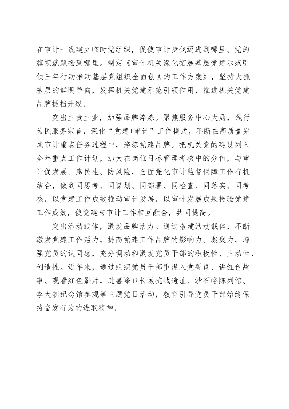 某市审计局特色党建品牌创建做法_第2页