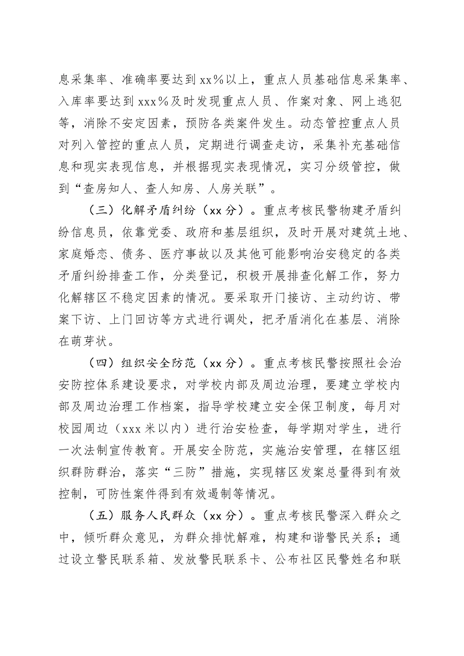 派出所社区警务队民警管理考核细则_第2页