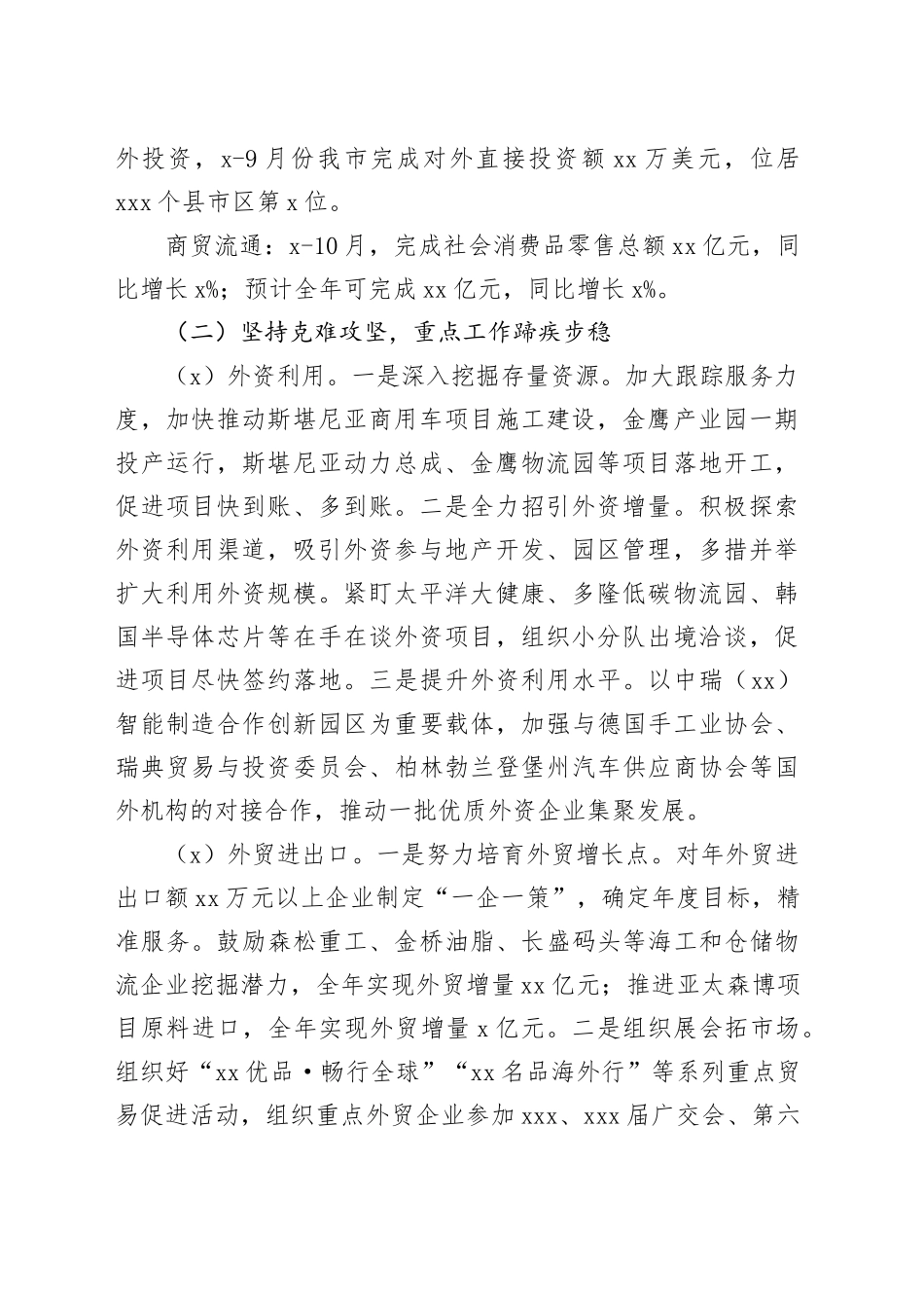 商务局2023年度工作总结合集（5篇）_第2页