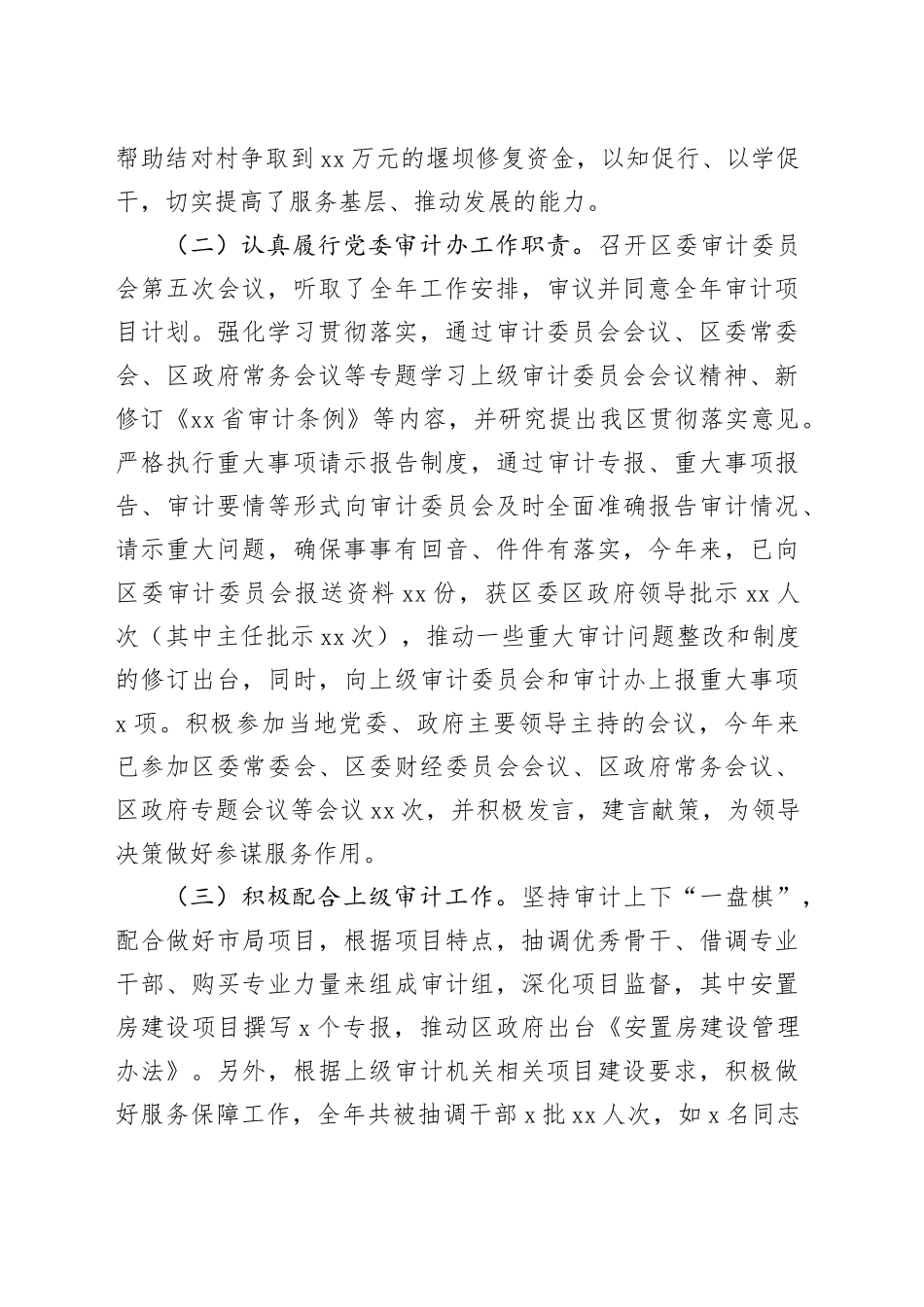 市区审计局2023年工作总结及2024年工作思路_第2页