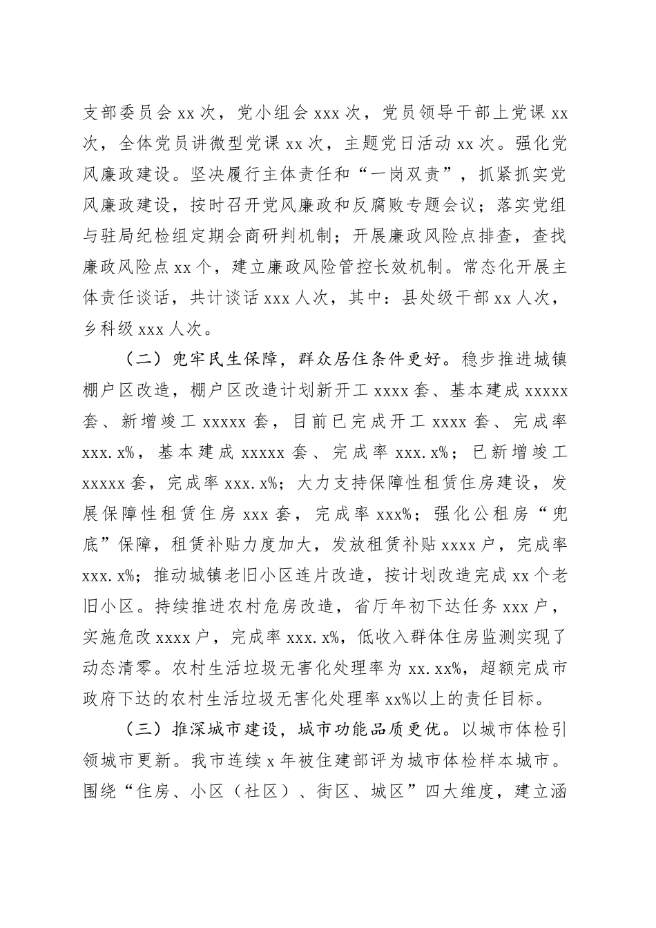市住房和城乡建设局2023年工作总结和2024年工作安排（20240108）_第2页