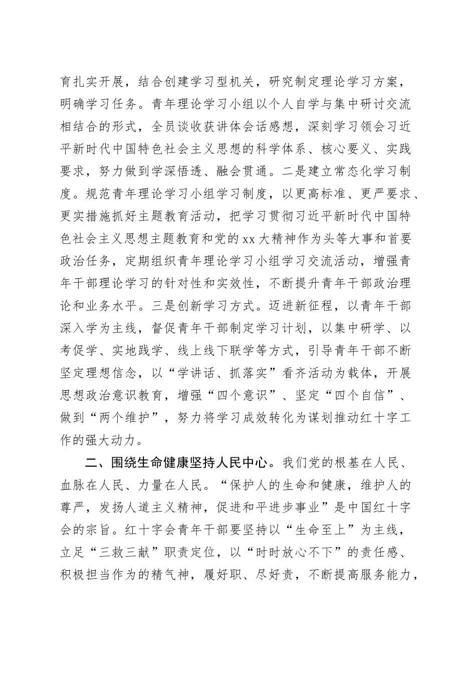 研讨发言：凝心聚力谱新篇奋力推动红十字事业高质量发展_第2页