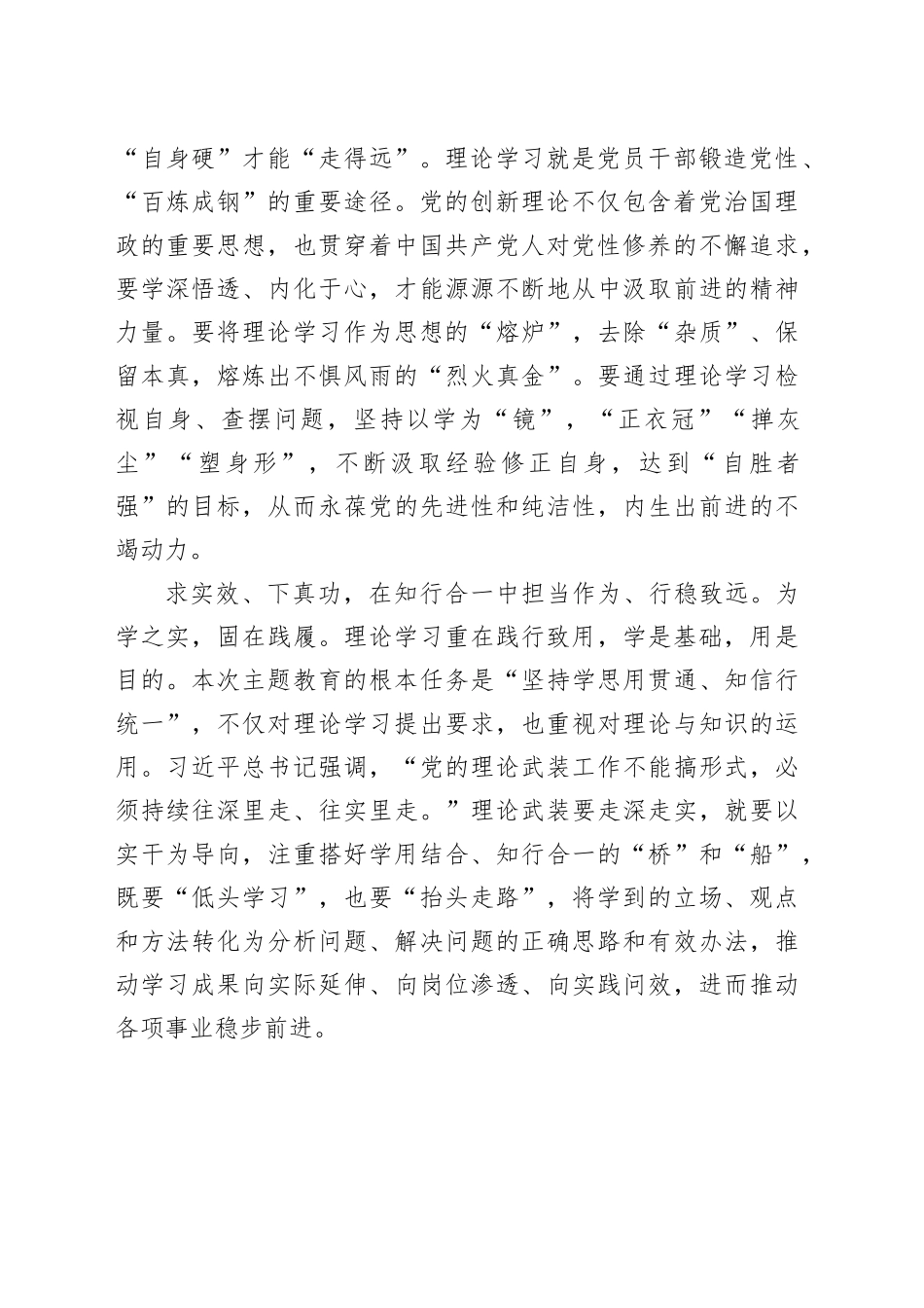 研讨发言：用实践成果检验理论学习成效_第2页