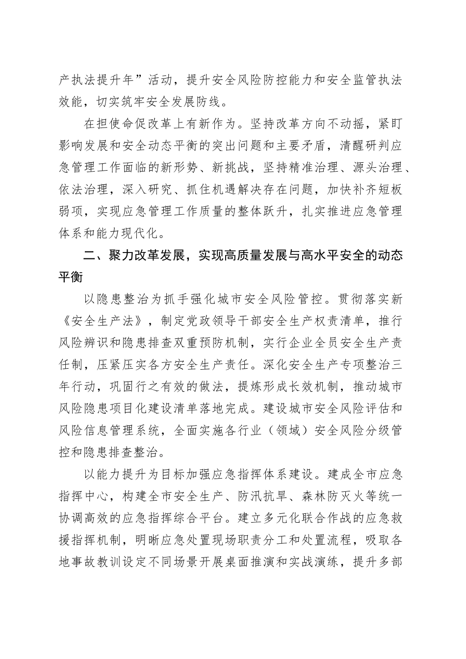 以高水平安全保障服务高质量发展研讨发言_第2页