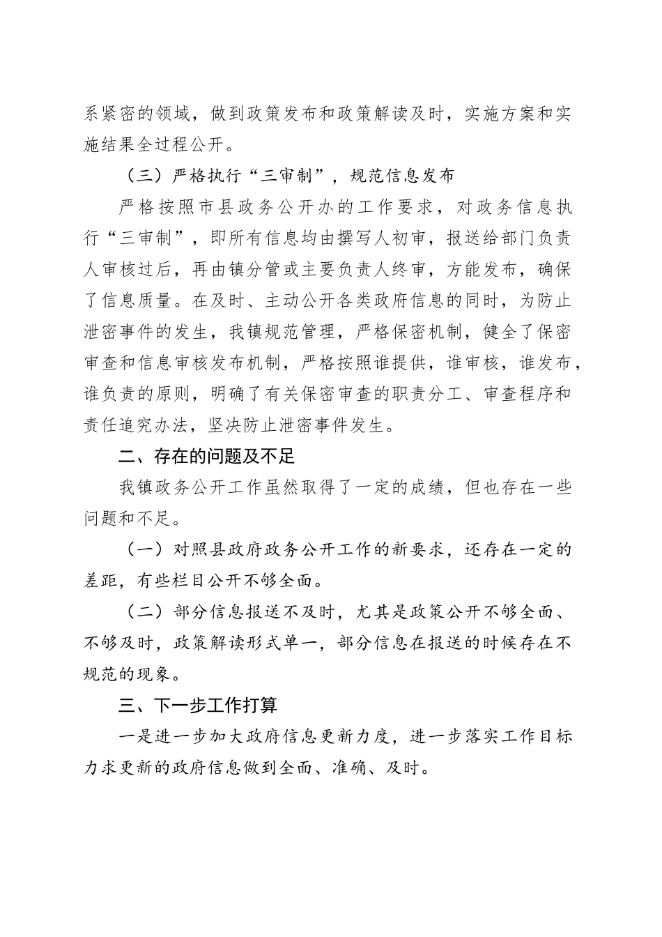 镇2023年政务公开工作总结(1)_第2页