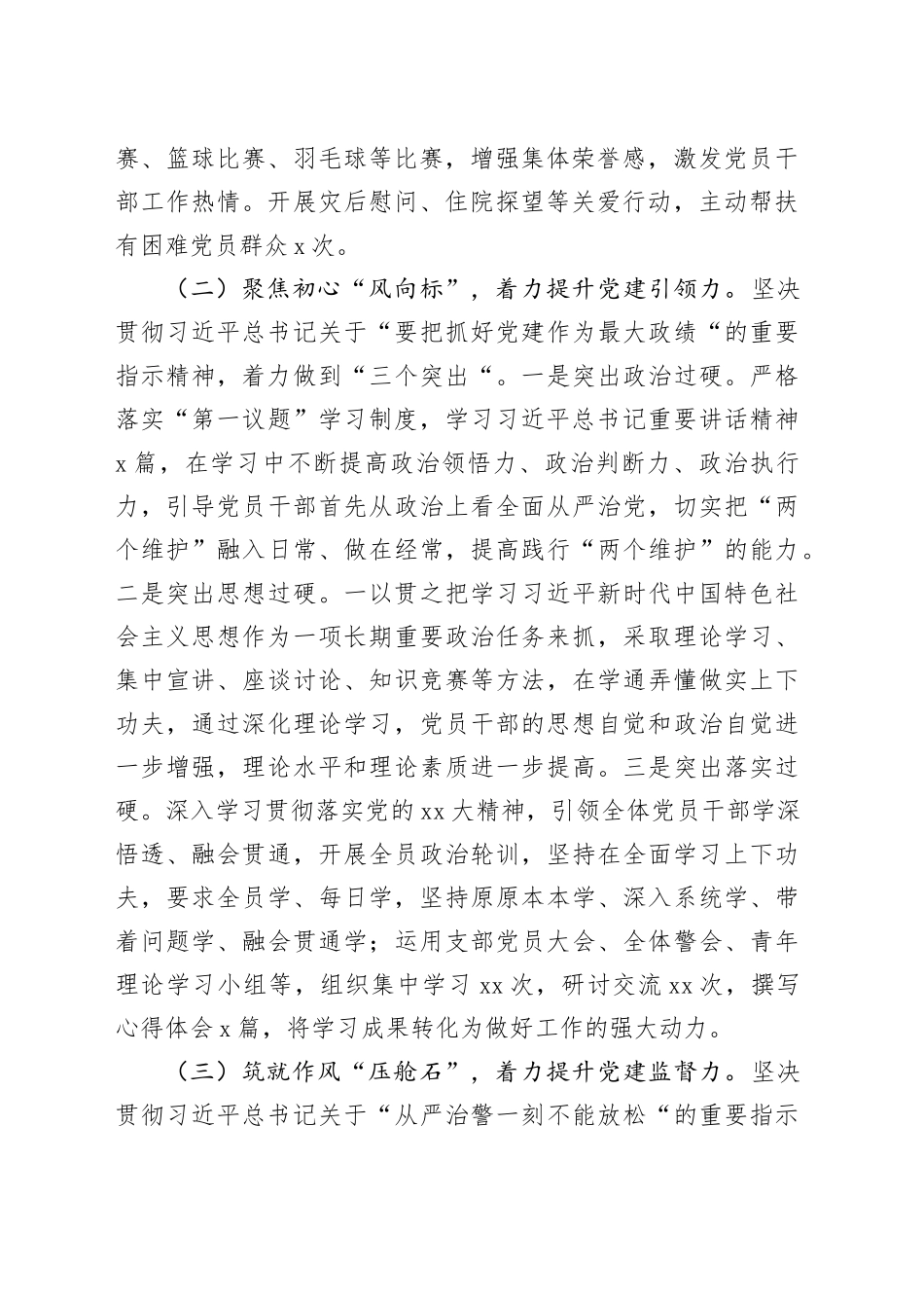 2024年党支部书记党建工作述职报告_第2页