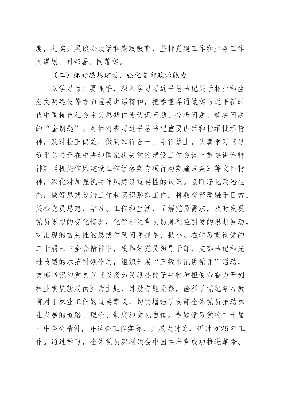 2024年党支部书记抓基层党建工作述职报告_第2页