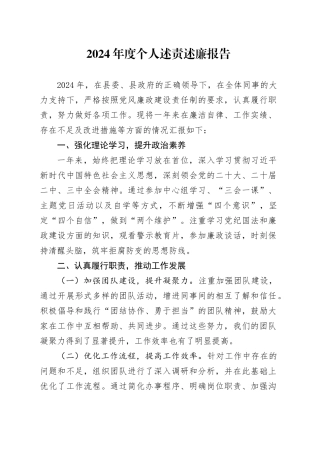 2024年度个人述责述廉报告-2