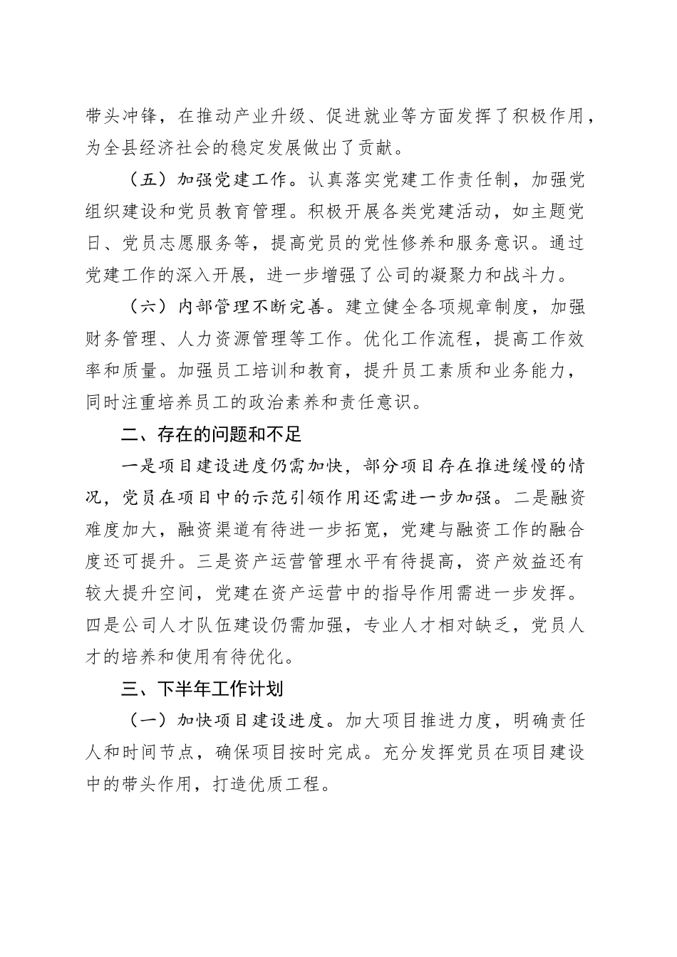 2024年公司上半年工作总结_第2页